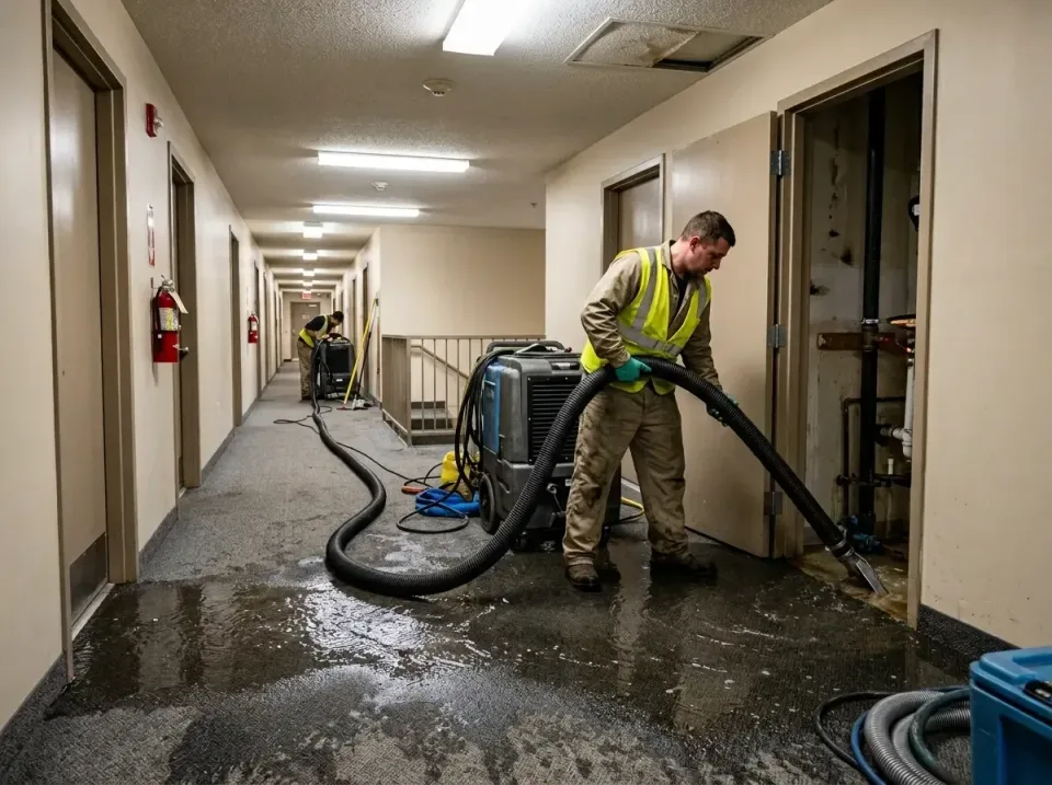 multi-unit-apartment-hallway-f-005 — frequently asked questions, Emergency Burst Pipe Water Extraction & Removal in Hooverso…